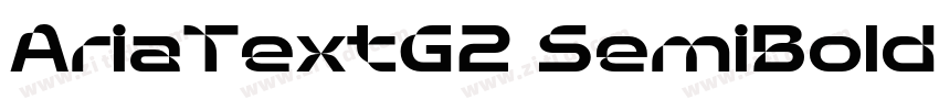 AriaTextG2 SemiBold字体转换